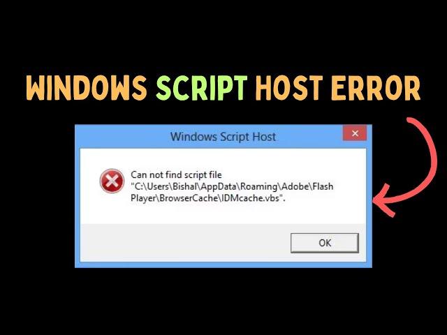 How to Fix Windows Script Host Error on Windows 11