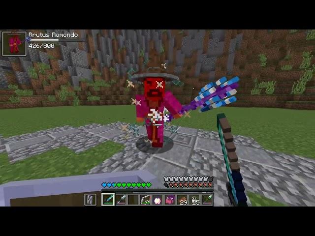 Minecraft Custom Boss- A Custom NPCs Script Showcase: Brutus Romondo