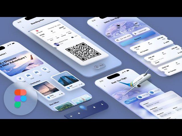Flight Booking App UI Design - Free Course