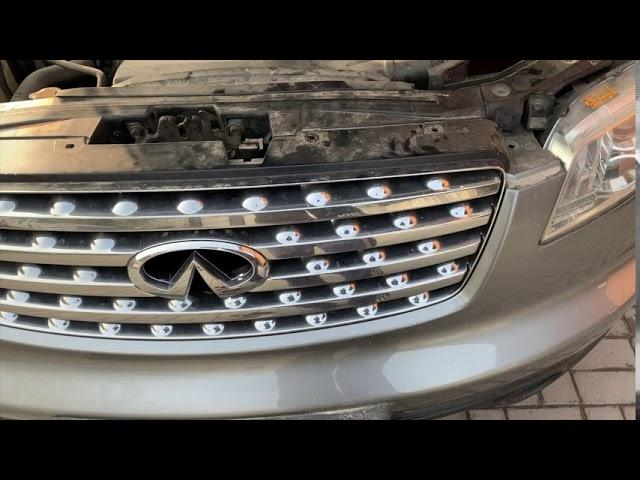 Infiniti fx35 fx45 installing new horn установка нового сигнала