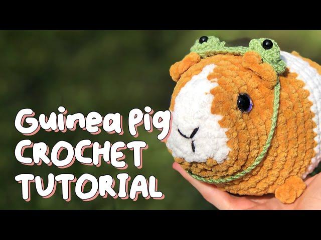 Crochet GUINEA PIG IN A FROGGIE HAT TUTORIAL | How To Crochet For Beginners