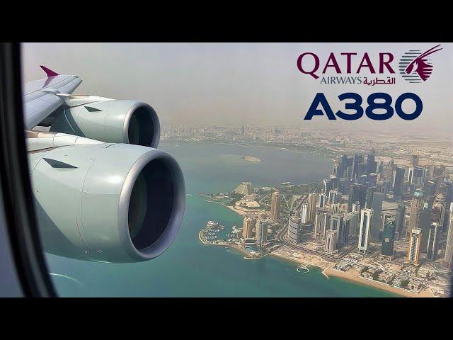  Doha DOH - Paris CDG  Qatar Airways Airbus A380 [FULL FLIGHT REPORT] FIFA World Cup 2022