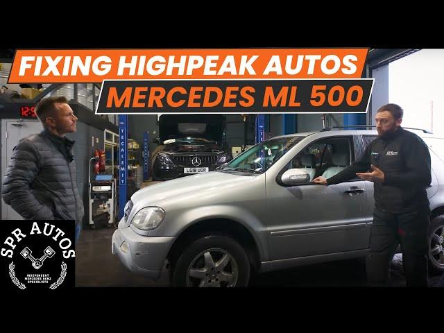 Fixing HIGHPEAK AUTOS cheap, low milage Mercedes W163 ML 500. what do we find?......