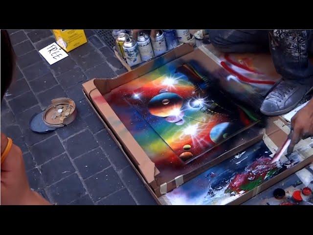 Amazing Street Artist - Amazing Street Art Painting - Spray Paint Art