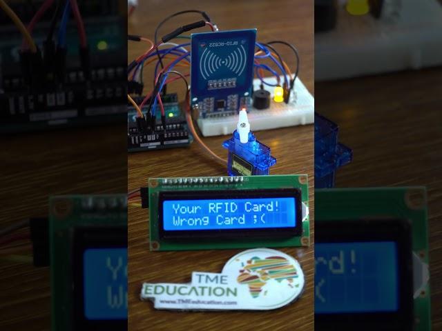SERVO Motor Control with Arduino UNO using RFID Reader and LCD Display #servomotor #rfid #arduino