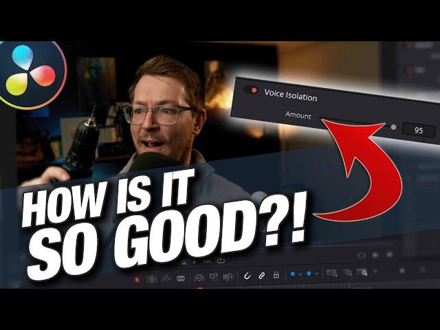 VOICE ISOLATION?! New Feature for Davinci Resolve Studio 18.1!