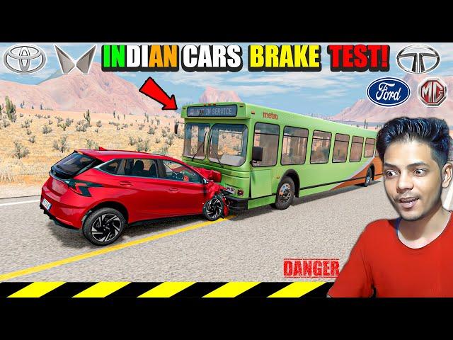 Indian Cars Brake Test Reveals Surprising Results - BeamNG