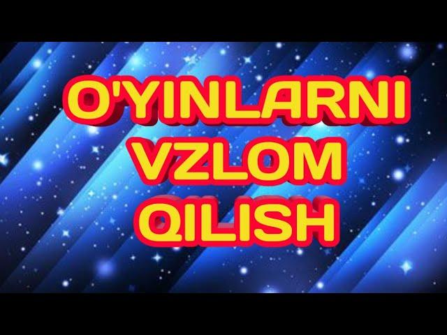 O'yinlarni vzlom qilish (pulini ko'paytirish)