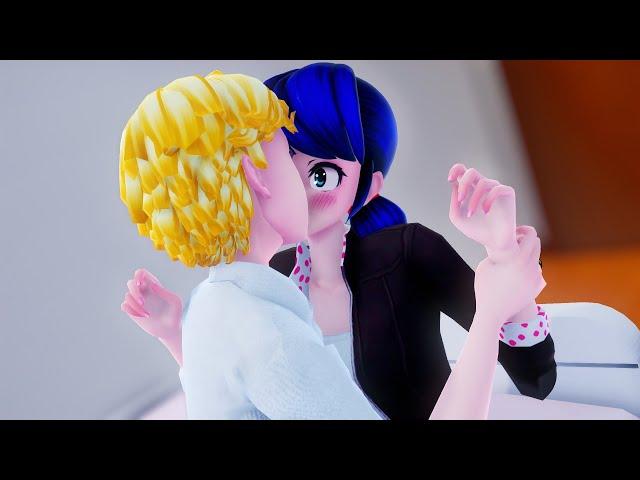 【MMD Miraculous】Kiss Scene (Adrienette)【60fps】