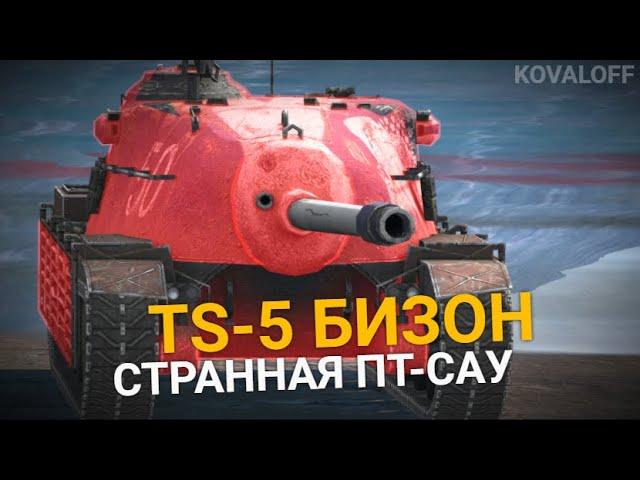 ЭТА ПТ-САУ МЕНЯ УДИВИЛА - КУПИЛ TS-5 БИЗОН | TANKS BLITZ