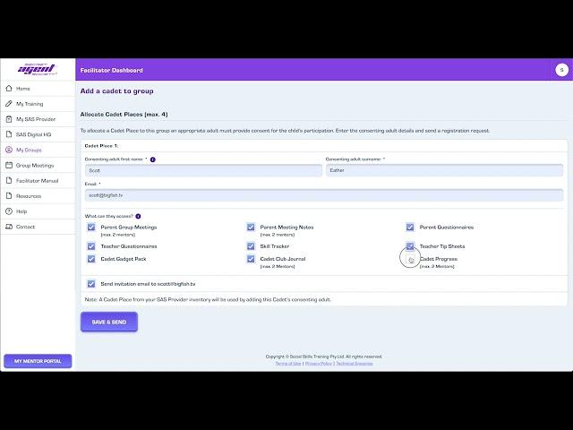 SAS Small Group (digital edition) Tutorial - Create A Group!