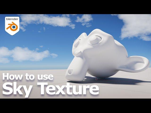 How to use Sky Texture in Blender 4 using Cycles, with adding clouds in background