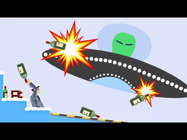 TOP 5 WAYS TO SHOOT DOWN A UFO ► Happy Wheels