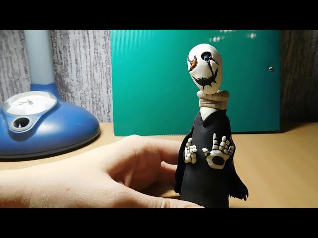 АНДЕРТЕЙЛ. ГАСТЕР ИЗ ПОЛИМЕРНОЙ ГЛИНЫ.ЛЕПКА.(UNDERTALE, GASTER)