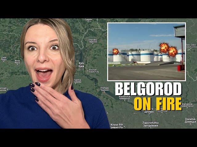 RUSSIAN FUEL DEPOT BLOWN UP IN BELGOROD - RUSSIAN FEARS IN KURSK Vlog 862: War in Ukraine