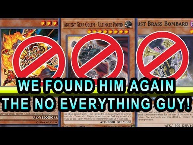 WE FOUND HIM! AGAIN the NO Meta No everything guy! HE ACTUALLY DUELED A FULL GAME (WORST YGO PLAYER)