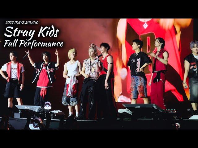 [4K] IDAYS MILANO 2024 - Stray Kids FULL PERFORMANCE