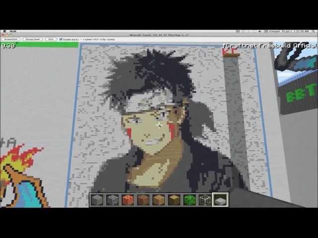 Minecraft Pixel Art- Kiba Inuzuka