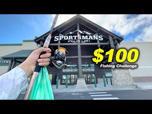 $100 Sportsman's Warehouse Fishing Challenge! (WOW!)