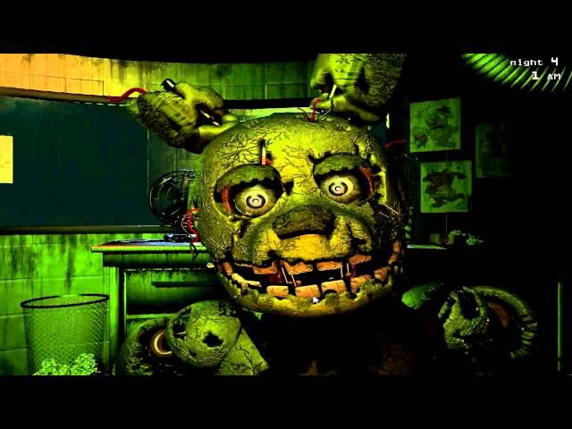 Five Nights At Freddy's 3 - Золотой Фредди??? (3-4 ночь)