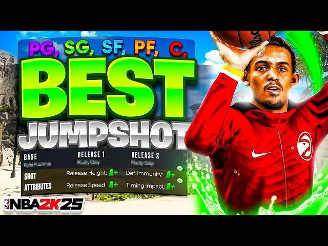 BEST JUMPSHOTS for ALL BUILDS & 3PT RATINGS in NBA 2K25! HIGHEST  100% GREEN WINDOW