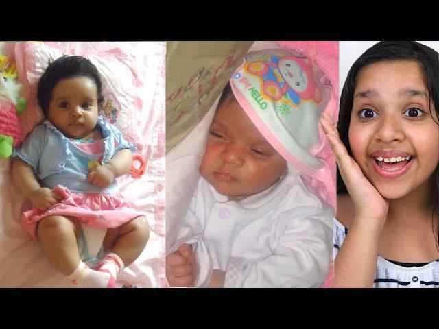 ردة فعل شفا على صور و فيديوهاتها لما كانت بيبي  !!! Reacting to Old Baby photo