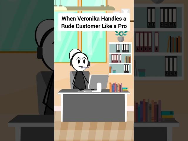 When Veronika Handles a Rude Customer Like a Pro #animation #funnyvideo #gplus #comedy