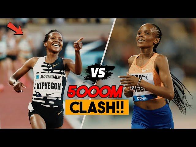 Faith Kipyegon VS. Beatrice Chebet 5000m Battle || Paris Olympics Trials 2024