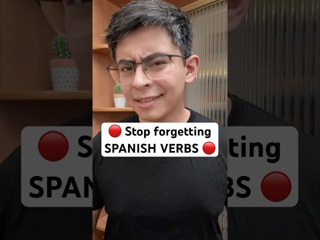  Stop forgetting SPANISH VERBS with this trick ⬆️ #spanishlearning