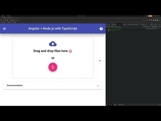 Angular + Node.js file upload