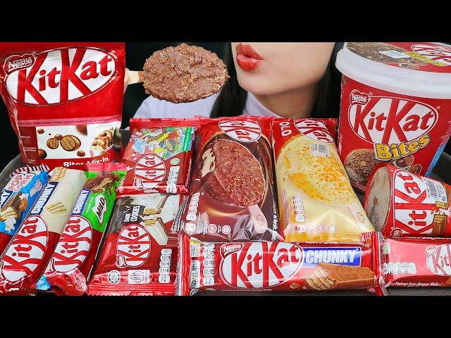 ASMR KITKAT PARTY (ALL VARIANT) KITKAT ICE CREAM, KITKAT CHOCOLATE, KITKAT BITES, CHUNKY MILO 