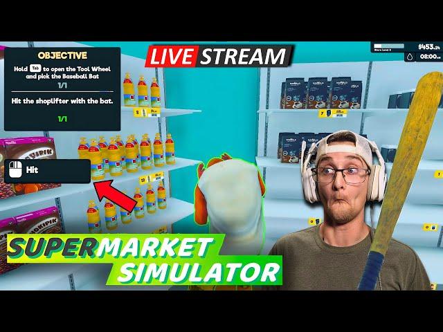 Live Beating Up Shoplifters in Supermarket Simulator