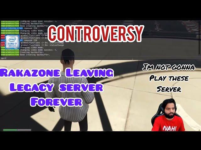 Controversy RakaZone Gaming Marlega Leaving Legacy Server India Funny Highlights GTA5 Roleplay Hindi