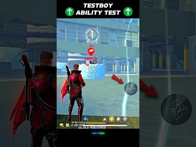 TestBoy Character Ability Test Advance Server Character Ability Test  #shorts #freefire