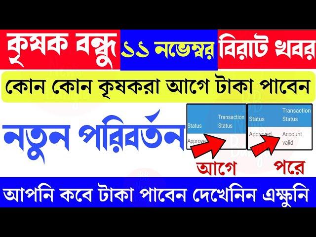 A Good News In Krishak Bondhu| Krishak Bondhu New Status Change|krishak Bandhu Status Check 2024