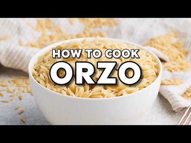 How To Cook Orzo (Pilaf Method)