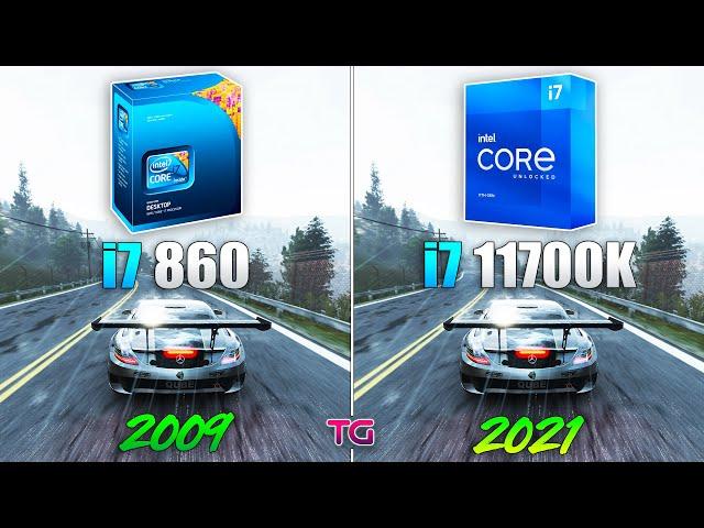 i7 1st 860 vs i7 11th 11700K - 12 Years Difference