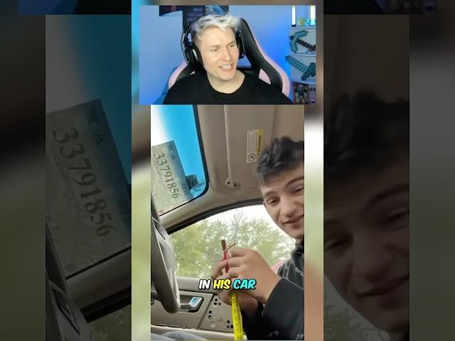 This guy Slim Jim snapped too hard in his car ️