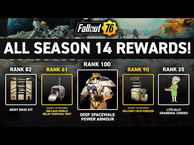 NEW SCOREBOARD! ALL Season 14 Rewards | Fallout 76