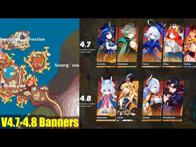 Massive Update! Genshin Impact 4.7 - 4 8 Banners (Alhaitham, Furina, Sigewinne, Clorinde and Sethos)