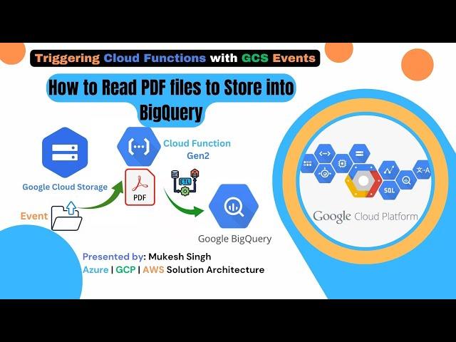 Cloud Functions - How to Read PDF Files on GCS Events and Store in BigQuery