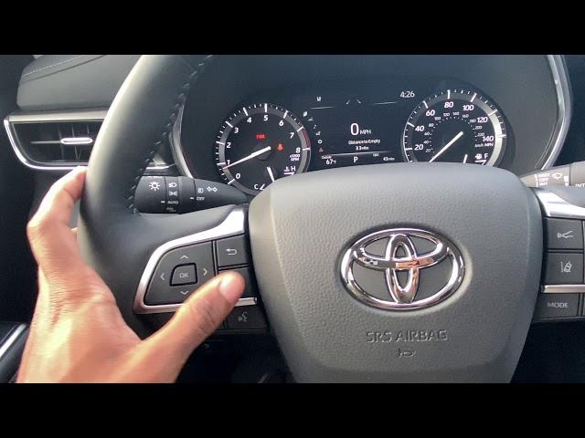 2021 Toyota Highlander Limited buttons and features