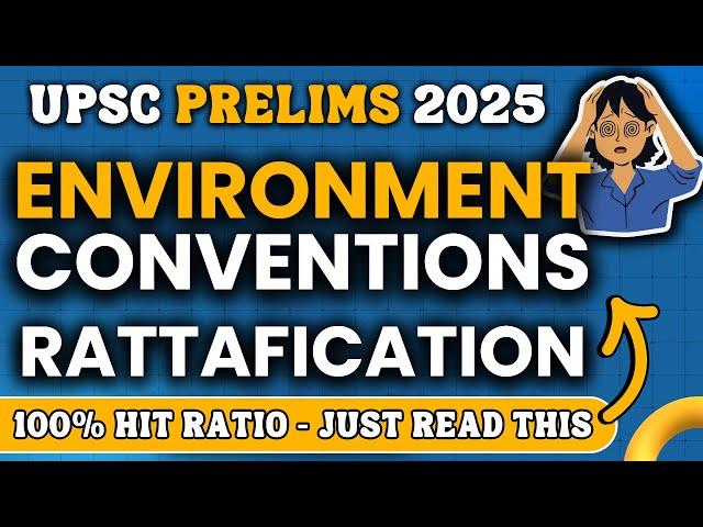 All Important Environment Convention in One Shot  #upsc #upscprelims #ias
