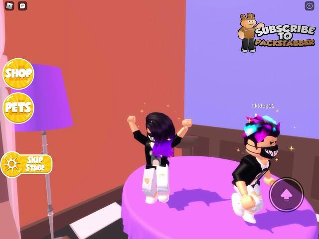 Me and my friend dancing in sink looking kinda the same