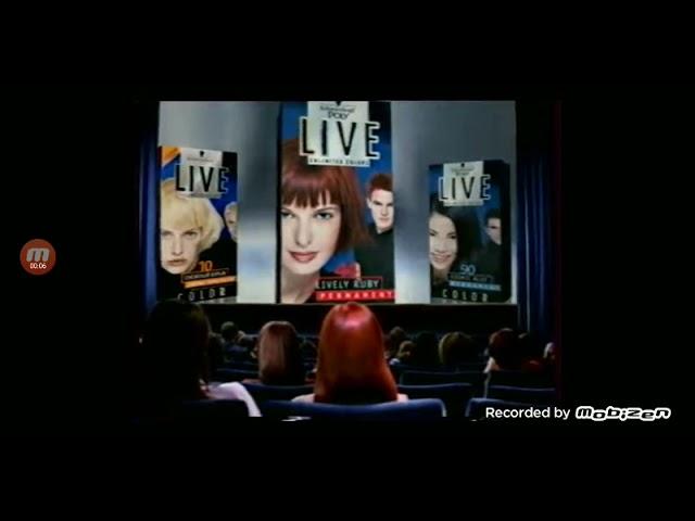 Реклама Schwarzkopf Live неограниченное количество цветов (2003)