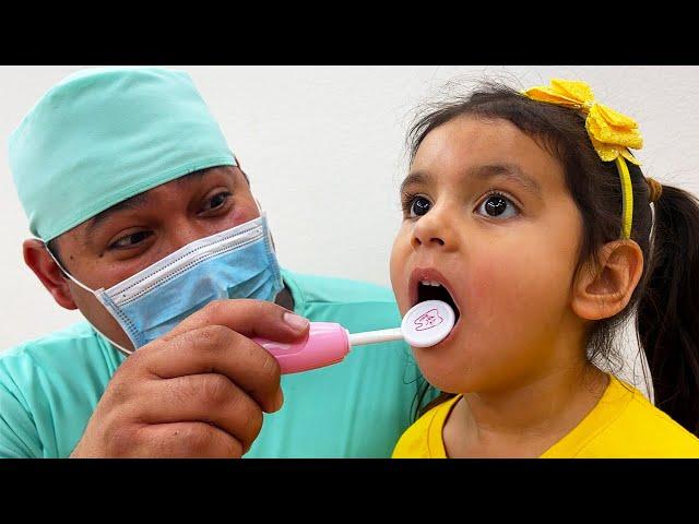 Going To The Dentist Song | Nursery Rhymes & Kids Songs About Ellie Learning to Brush her Teeth