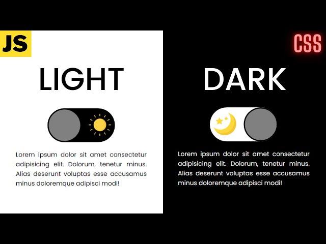Scalable Dark/Light Theme Toggle button 2021 || CSS JS