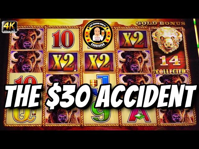 The $30 Accidental Jackpot Hand Pay on Buffalo Gold