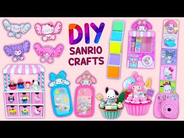 12 DIY SANRIO CRAFTS - Sanrio Fidgets - Organizer - School Supplies and more... #sanrio