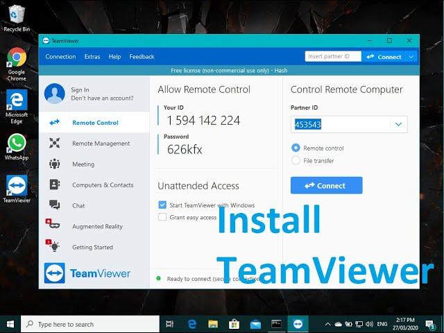 How to installing TeamViewer in Windows 10 (2020)